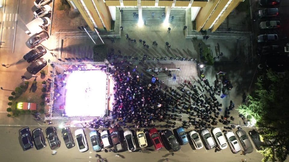 ზუგდიდში ახალი თეატრის საპროტესტო მანიფესტი გაიმართა