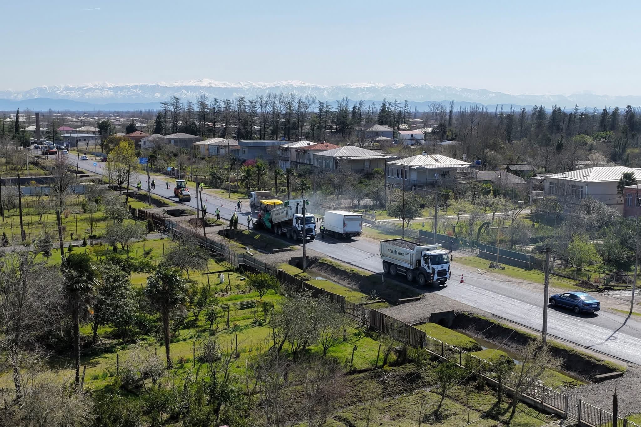 ხობში საერთაშორისო მნიშვნელობის გზის 6 კილომეტრიანი მონაკვეთი იგება - image 8