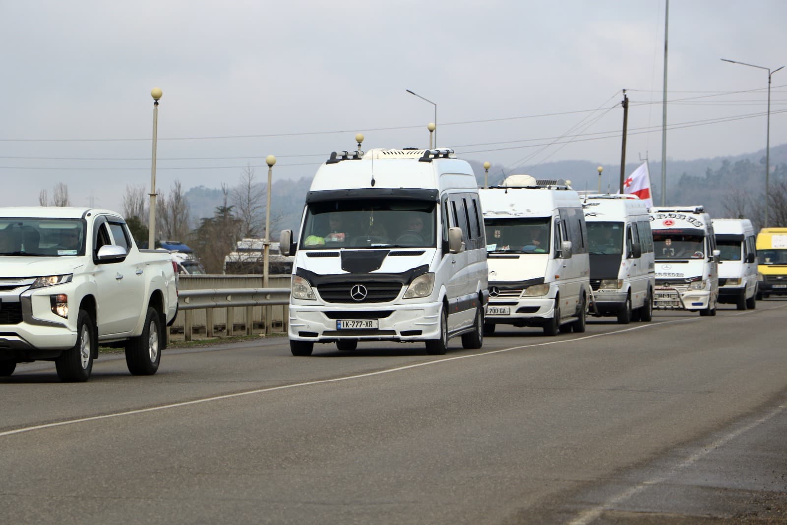 სრულიად საქართველოს კათოლიკოს-პატრიარქისადმი პატივის მისაგებად, მოქალაქეები სენაკიდან დღეს დილით გაემგზავრნენ